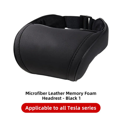 KJOY Car Headrest Neck Pillow Memory Foam - Tesla Model 3/Y/X