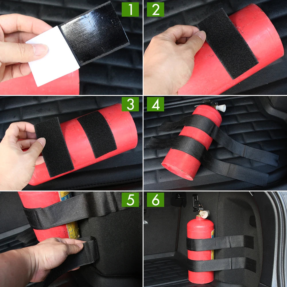 Mercedes-Benz Fire Extinguisher Strap Set - 4 Pieces Car Safety Kit