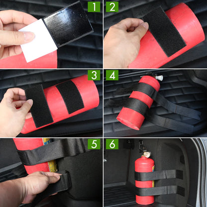 Mercedes-Benz Fire Extinguisher Strap Set - 4 Pieces Car Safety Kit