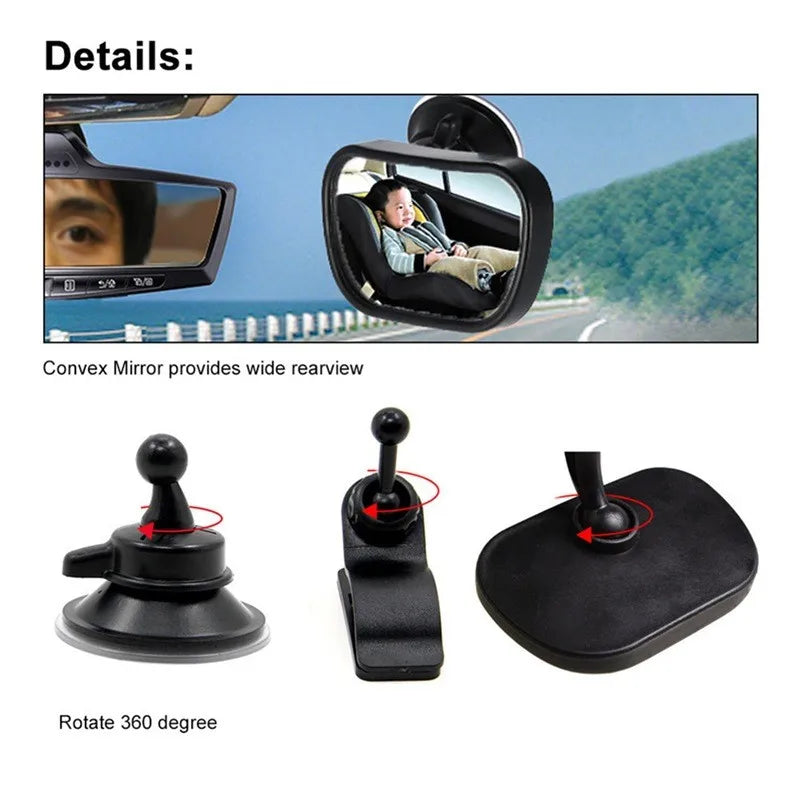 Baby Car Mirror - Adjustable Rear Seat Child Monitor