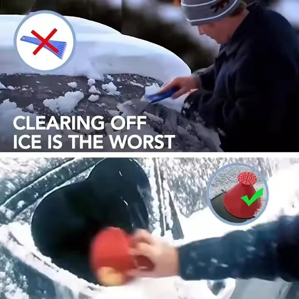 Magic Cone Ice Scraper - Winter Windshield Snow Remover Tool
