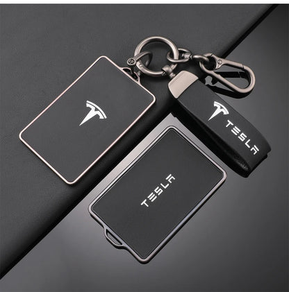 Tesla Key Case TPU Leather - NFC Key Fob Cover Model 3 S X Y