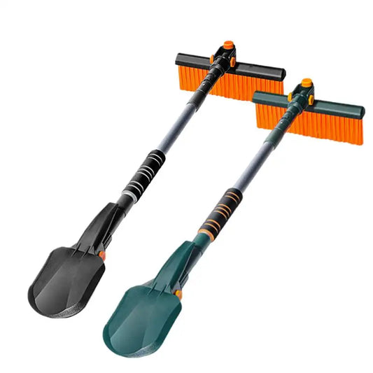 4-in-1 Car Snow Ice Scraper - Extensible Rotatable Multi-Function Tool