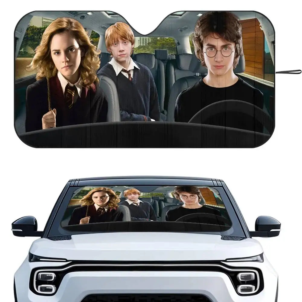 Harry Potter Car Sunshade - Foldable Windshield UV Protection