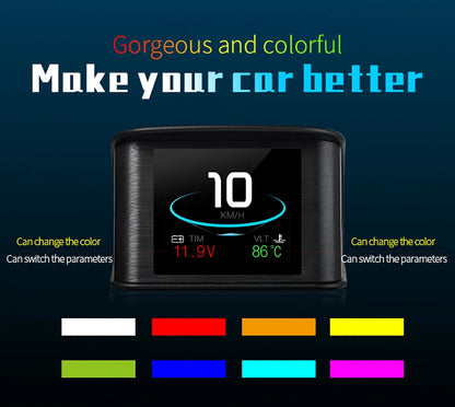 OBD2 Digital Speedometer P10 PRO Head Up Display Smart Car Computer