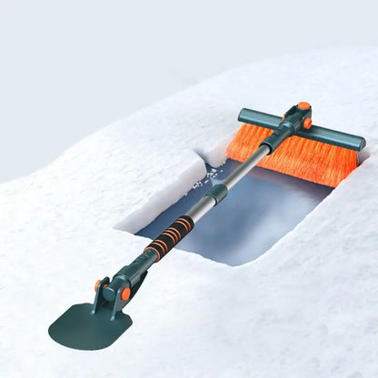 4-in-1 Car Snow Ice Scraper - Extensible Rotatable Multi-Function Tool