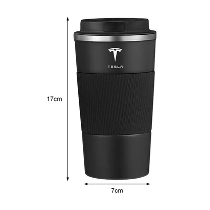 Tesla Stainless Steel Thermal Mug - Coffee Cup for Model 3/S/X/Y Cybertruck