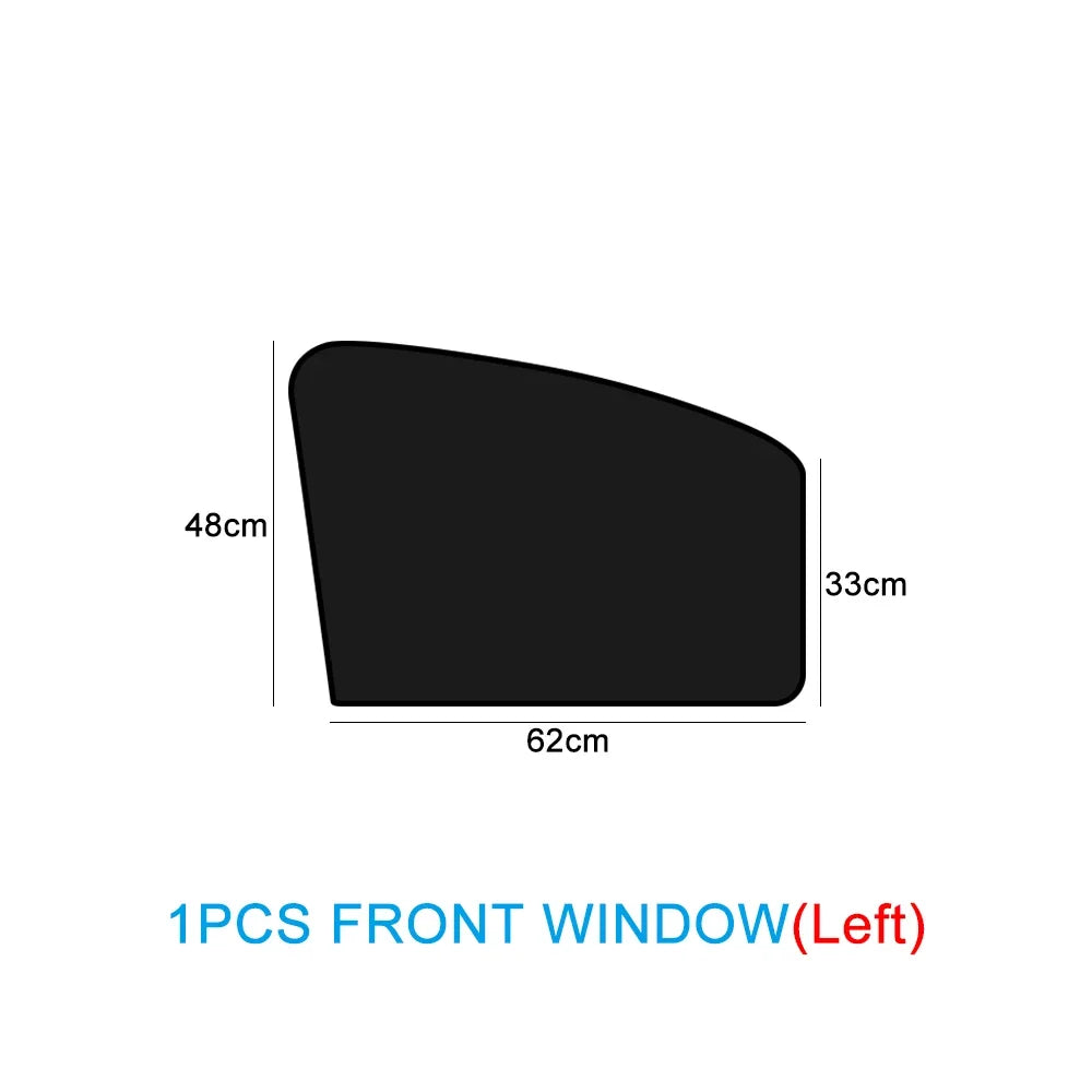 Magnetic Car Sunshade - UV Protection Window Curtains Double Sided