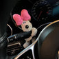 Plush Puppy Car Wiper Decoration - Kawaii Bowknot Dog Ornament