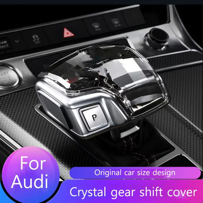 Audi Crystal Gear Shift Head Cover - Type A RS Logo for A4 A5 A6 A7