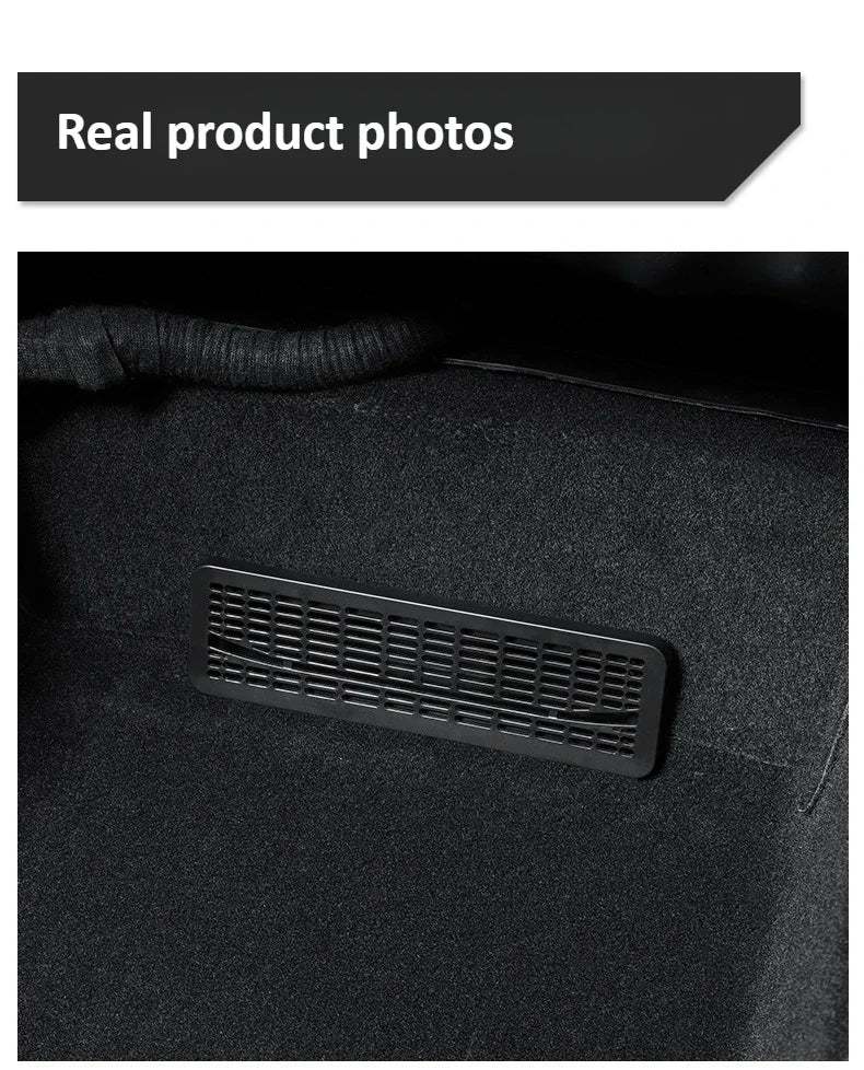 Tesla Model Y Juniper 2025+ Rear Air Conditioning Outlet Mesh Net - Under Seat AC Protection Cover