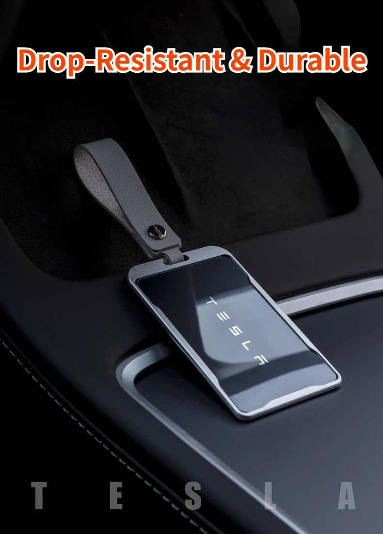 Tesla Key Card Protector Case - Aluminum Alloy Frame for Model 3/Y Key Card Cover