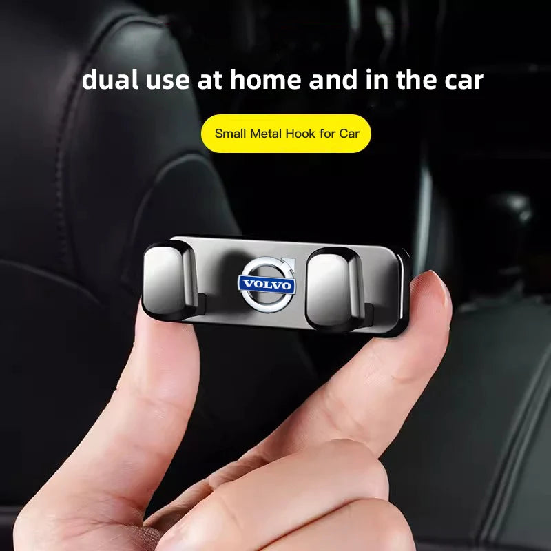 Volvo Car Interior Storage Hooks - Zinc Alloy Accessories for XC90 V90 V60