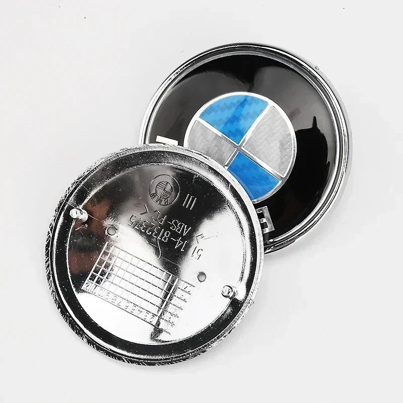 BMW Hood Emblem Badge 74mm/82mm - Front Rear Logo for All BMW Models