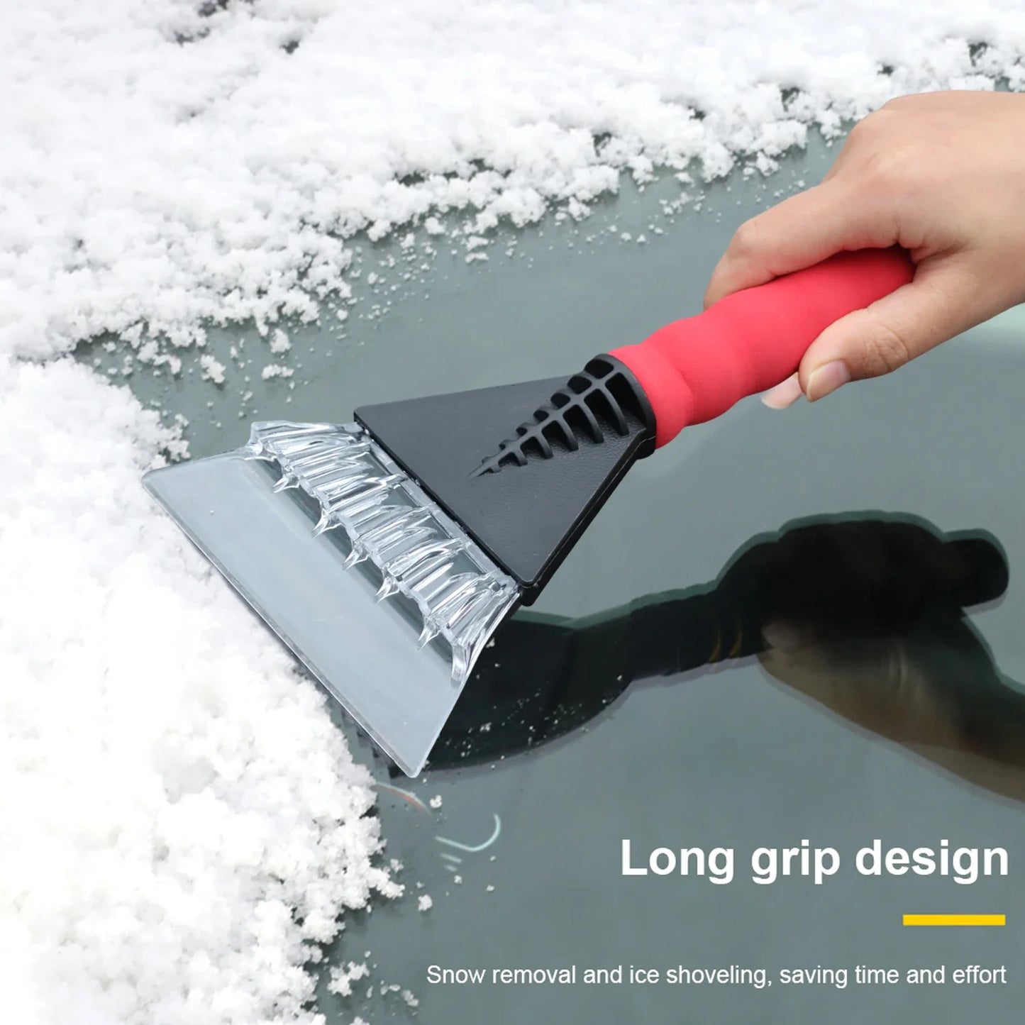 Car Ice Scraper Windshield - Quick Clean Glass Snow Remover Tool
