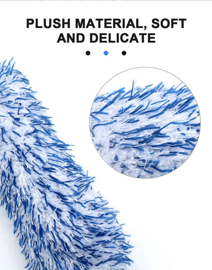 Car Wheel Cleaning Brush - Portable Plush Tire Rim Hub Detailing Tool