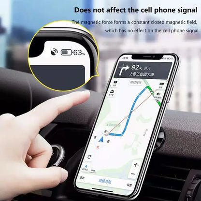 Magnetic Car Phone Holder - Universal Mount for iPhone Samsung GPS Support