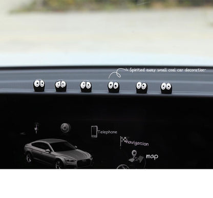 Cute Black Elf Car Interior Decoration Set - Rearview Mirror Ornaments