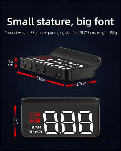 HUD Head Up Display M3 OBD2 GPS Car Speedometer Projector