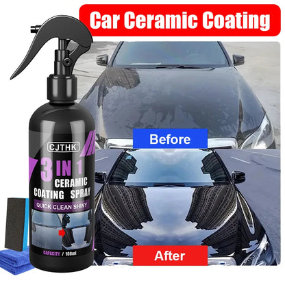 Car Ceramic Nano Coating - Hydrophobic Anti-Scratch Protection 100ML