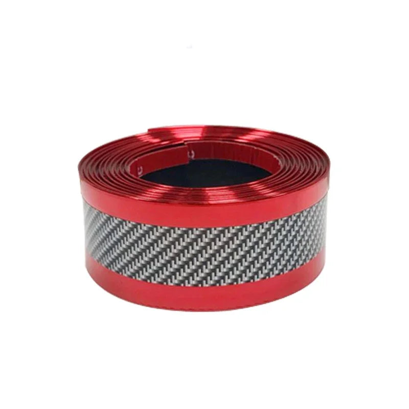 Car Door Sill Protector - Anti-Scratch Threshold Strip Carbon Fiber