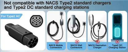 Type2 to Tesla Adapter AC 7.2KW - Model S/X/3 Charging