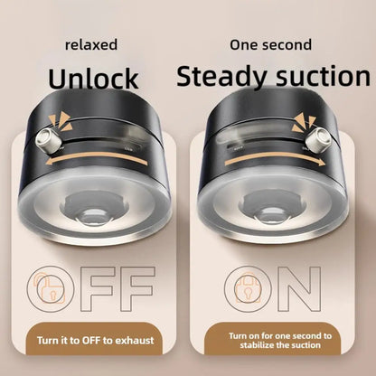Premium Magnetic Car Phone Holder - Double-Sided Suction Cup Mount with 360° Rotation & Foldable Design