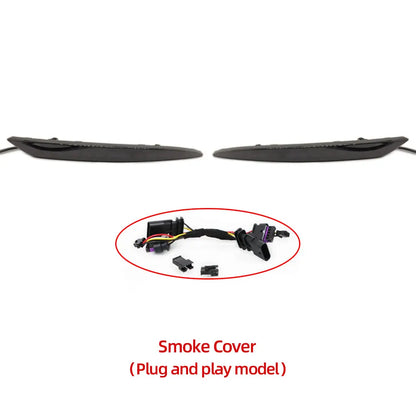 Tesla Model 3/Y LED Rear Fog Light - Dynamic Turn Signal 2016-23 SmokeC Plug and Play