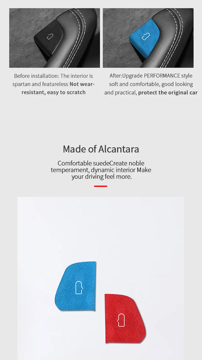 Tesla Model 3 Y Alcantara Door Switch Trim - 2024+ Cover