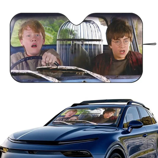 Harry Potter Car Sunshade - Foldable Windshield UV Protection