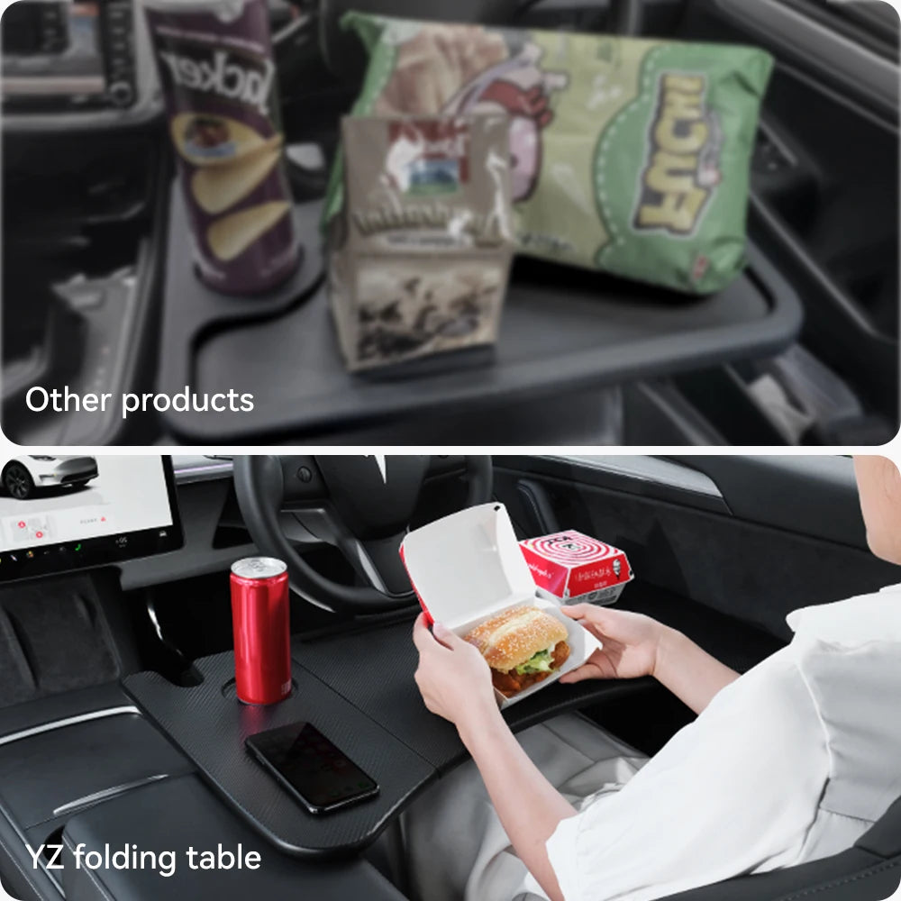 Tesla Steering Wheel Laptop Tray - Portable Office Desk for Model S/3/X/Y Highland Juniper