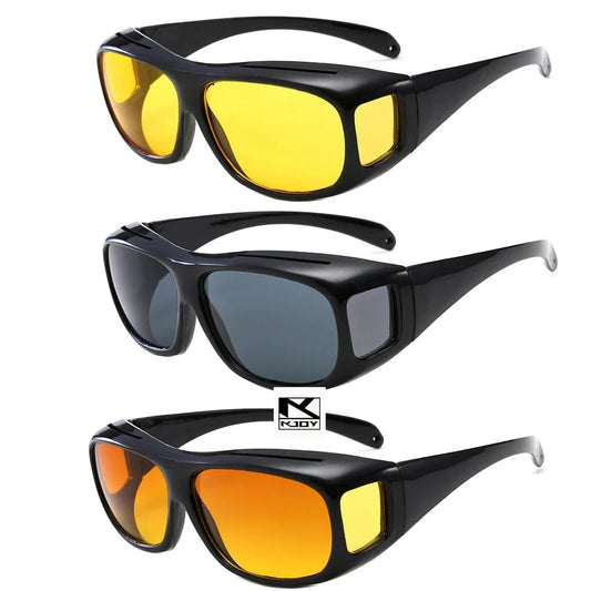 KJOY Night Vision Driving Glasses - UV Protection Yellow Lens