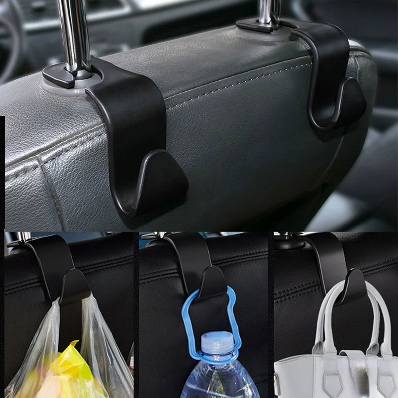 Universal Car Headrest Hook - Storage Organizer for Handbags & Purses