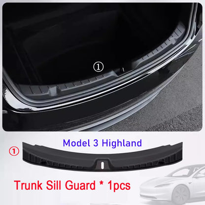 Tesla Model Y 3 Trunk Sill Guard - Juniper Cargo Mat Bumper Protector