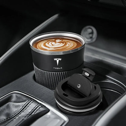Tesla Stainless Steel Thermal Mug - Coffee Cup for Model 3/S/X/Y Cybertruck