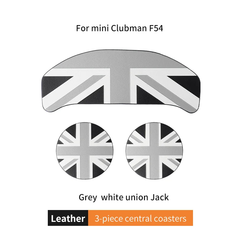 Union Jack Car Cup Holder Coaster - Mini Cooper F55 F56 F60