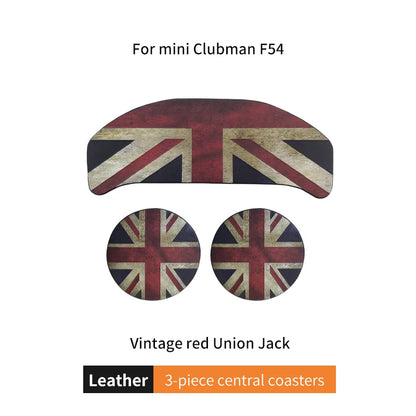 Union Jack Car Cup Holder Coaster - Mini Cooper F55 F56 F60