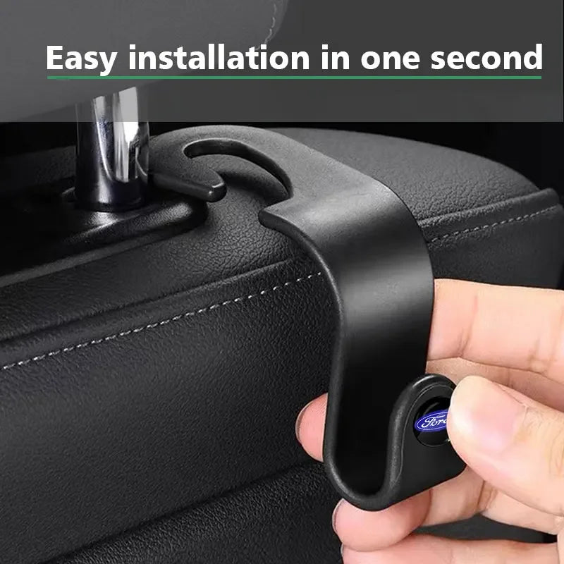 Ford Car Seat Hook - Universal Storage Hanger for Raptor Fiesta Focus Mondeo