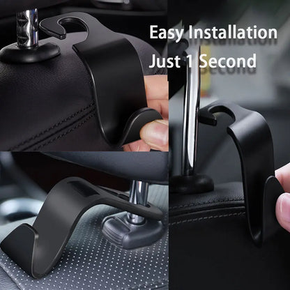 Universal Car Headrest Hook - Storage Organizer for Handbags & Purses