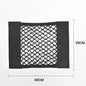 Universal Car Storage Net - Elastic Mesh Organizer for Back Seat & Trunk with Magic Sticker Installation