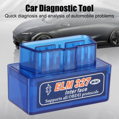 Mini ELM327 Bluetooth OBD2 Scanner - Car Diagnostic Code Reader Tool