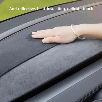 Tesla Model Y Juniper & Model 3 Highland Suede Dashboard Cover - Anti-UV Protection
