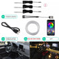 Flexible EL Wire Lights with App Control - Car Interior RGB LED Strip