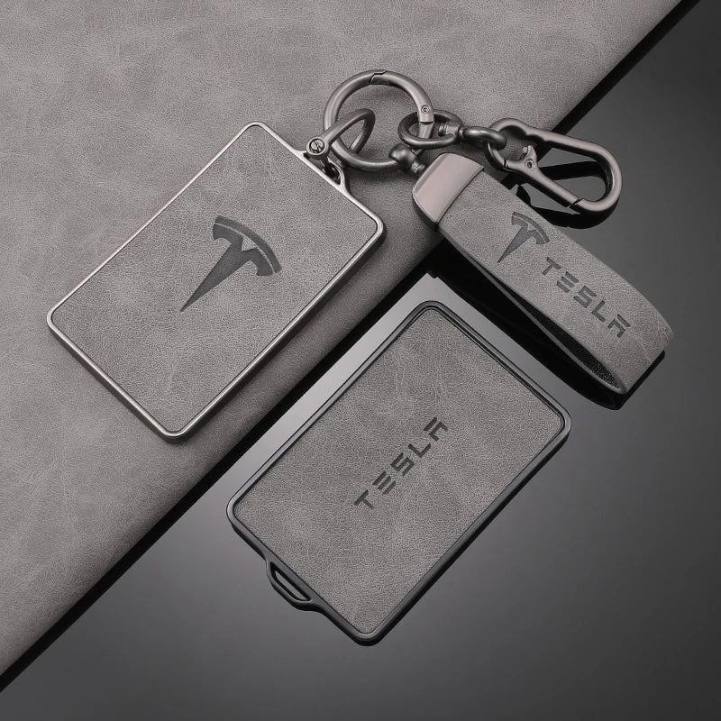 Tesla Key Case TPU Leather - NFC Key Fob Cover Model 3 S X Y
