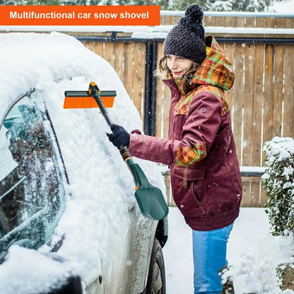 4-in-1 Car Snow Ice Scraper - Extensible Rotatable Multi-Function Tool