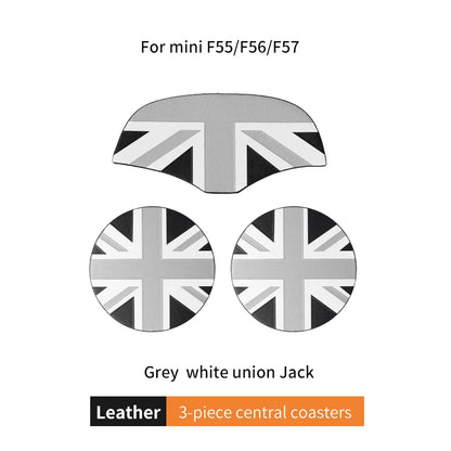 Union Jack Car Cup Holder Coaster - Mini Cooper F55 F56 F60