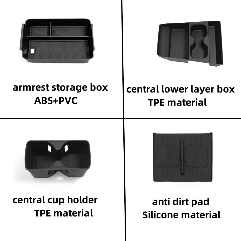 Hyundai Santa Fe Storage Box Cup Holder - 2024-2025 Interior Organizer