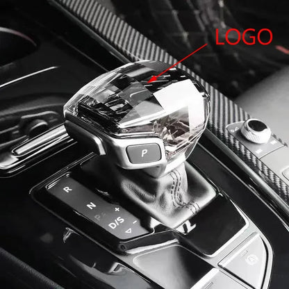 Audi Crystal Gear Shift Head Cover - Type A RS Logo for A4 A5 A6 A7