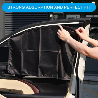 Magnetic Car Sunshade - UV Protection Window Curtains Double Sided