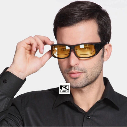 KJOY Night Vision Driving Glasses - UV Protection Yellow Lens